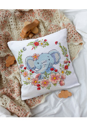 Cross Stitch Kit "Elephant cub"