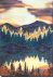 Bead Embroidery Kit on Art Canvas "At a lake"