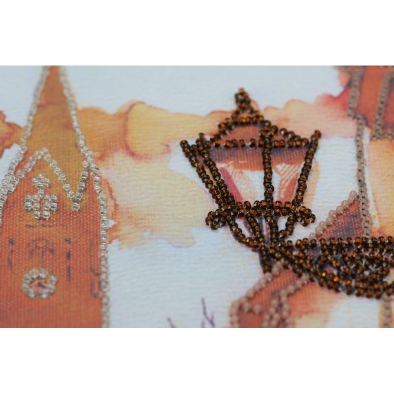 Bead Embroidery Kit on Art Canvas "Autumn"