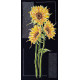 Cross Stitch Kit "Bright sunflowers"