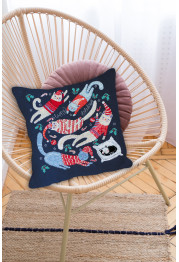 Cross Stitch Kit "Playful cats"