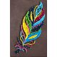 String Art Kit "Multicolored feather"