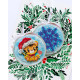 Christmas Ornament Bead Embroidery Kit "Tiger cub"