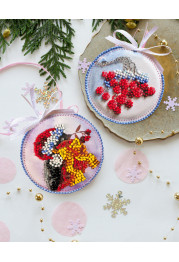 Christmas Ornament Bead Embroidery Kit "Handsome"