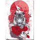 Bead Embroidery Kit on Art Canvas "Bai-hu (White tiger)"