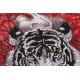 Bead Embroidery Kit on Art Canvas "Bai-hu (White tiger)"