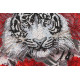 Bead Embroidery Kit on Art Canvas "Bai-hu (White tiger)"
