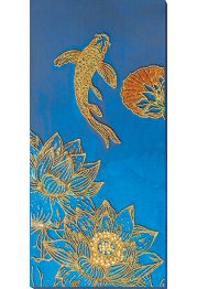 Bead Embroidery Kit on Art Canvas "Koi blue"