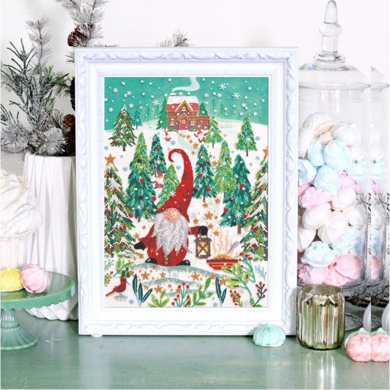 Bead Embroidery Kit on Art Canvas "Visiting the Dwarfs"
