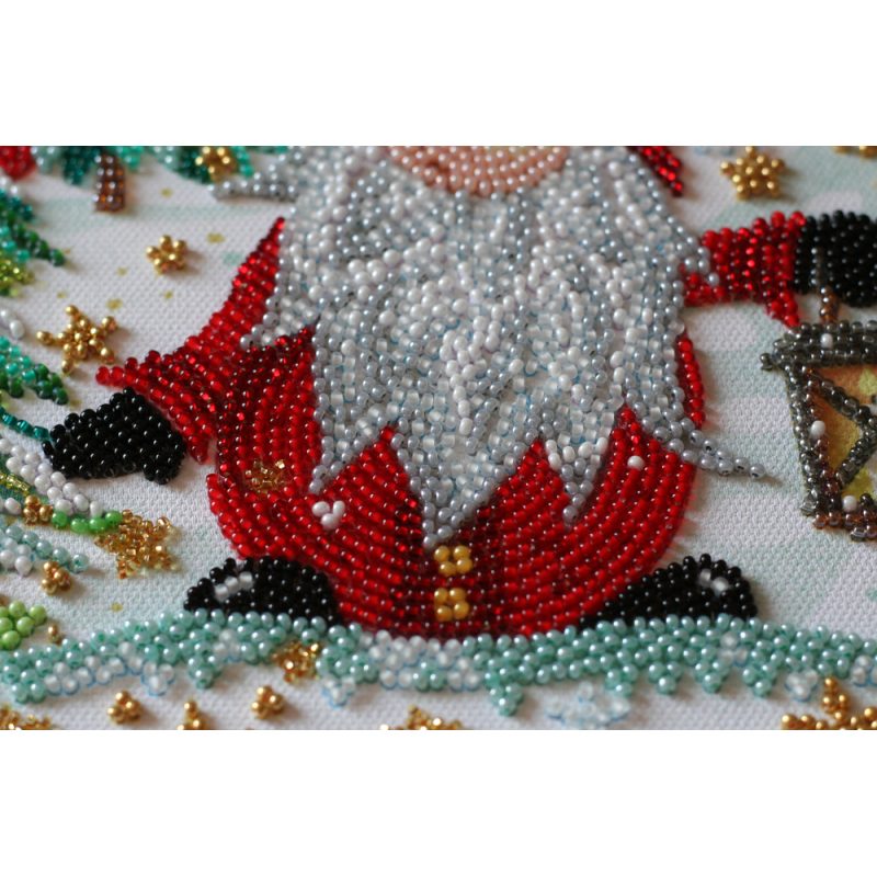 Bead Embroidery Kit on Art Canvas "Visiting the Dwarfs"