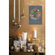 Bead Embroidery Kit on Art Canvas "New year wreath"