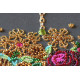 Bead Embroidery Kit on Art Canvas "New year wreath"