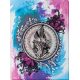 Bead Embroidery Kit on Art Canvas "Mandala feather"