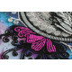 Bead Embroidery Kit on Art Canvas "Mandala feather"