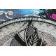 Bead Embroidery Kit on Art Canvas "Mandala feather"