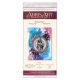 Bead Embroidery Kit on Art Canvas "Mandala feather"