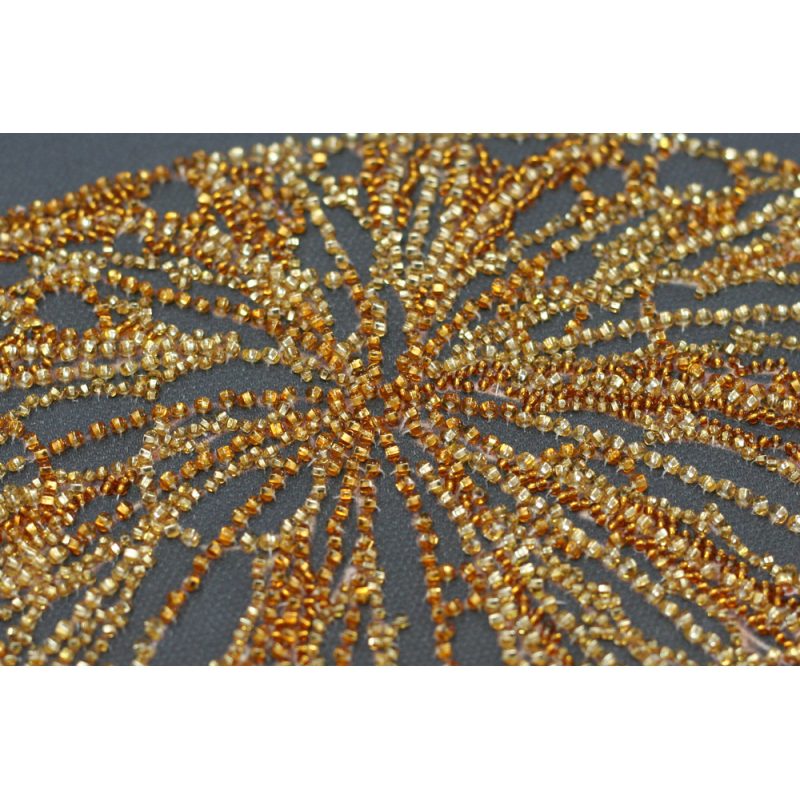 Bead Embroidery Kit on Art Canvas "Moon filigree"