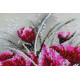 Bead Embroidery Kit on Art Canvas "Red emerald"
