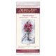 Bead Embroidery Kit on Art Canvas "Red emerald"