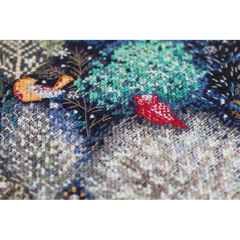 Cross Stitch Kit "In the winter forest one day"