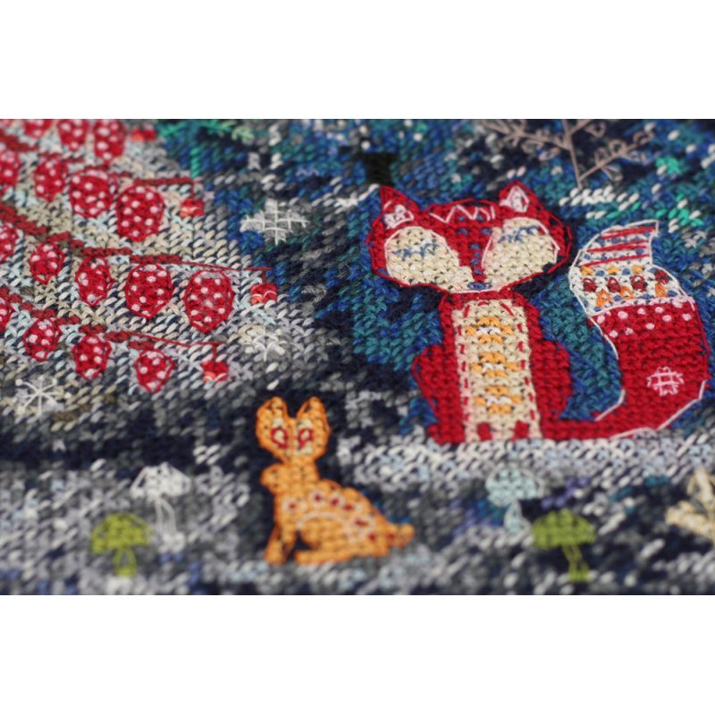 Cross Stitch Kit "In the winter forest one day"