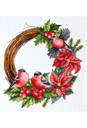 Cross Stitch Kit "Christmas wreath"