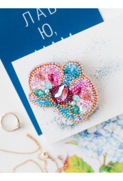 Christmas Ornament Bead Embroidery Kit "Orchid"