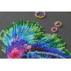 Bead Embroidery Kit on Art Canvas "Rainbow dance"