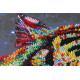 Bead Embroidery Kit on Art Canvas "Colored tigers"