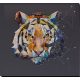 Bead Embroidery Kit on Art Canvas "Constellation Tiger"
