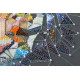 Bead Embroidery Kit on Art Canvas "Constellation Tiger"