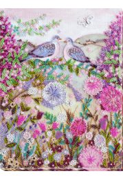 Bead Embroidery Kit on Art Canvas "Love coo"