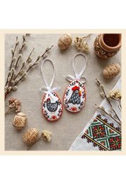 Christmas Ornament Bead Embroidery Kit "Home Happiness"