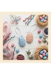 Christmas Ornament Bead Embroidery Kit "Easter Tenderness"