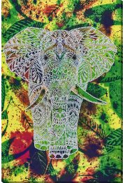 Bead Embroidery Kit on Art Canvas "Jungle Song"