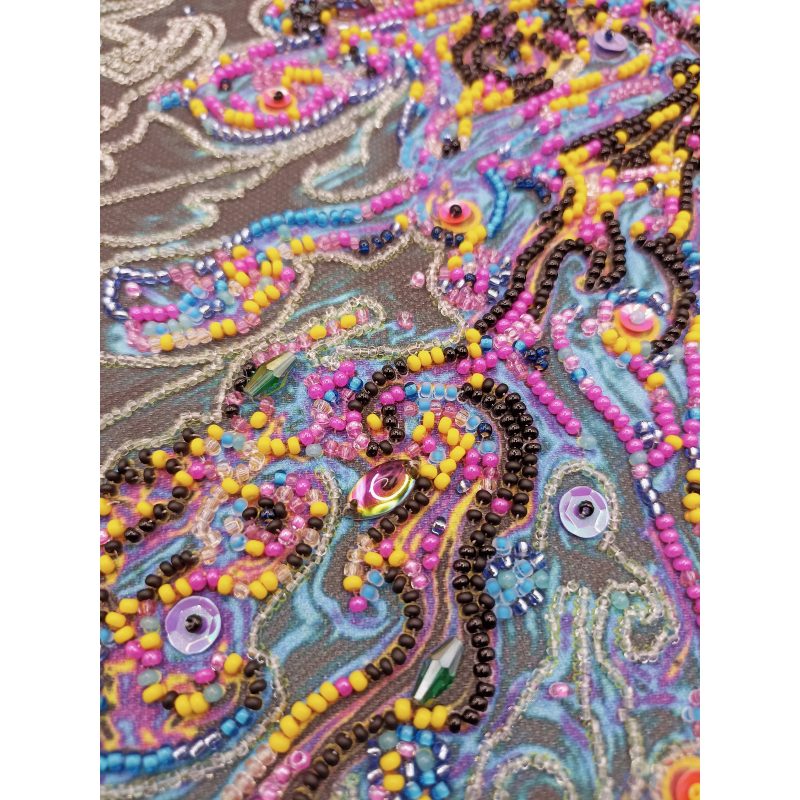 Bead Embroidery Kit on Art Canvas "Space dream"
