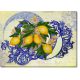 Bead Embroidery Kit on Art Canvas "Lemons"