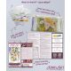 Bead Embroidery Kit on Art Canvas "Fragile lilies"