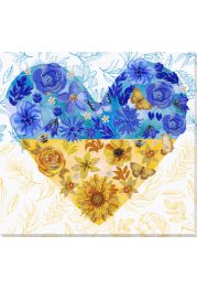 Bead Embroidery Kit on Art Canvas "Always in the heart"