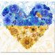 Bead Embroidery Kit on Art Canvas "Always in the heart"