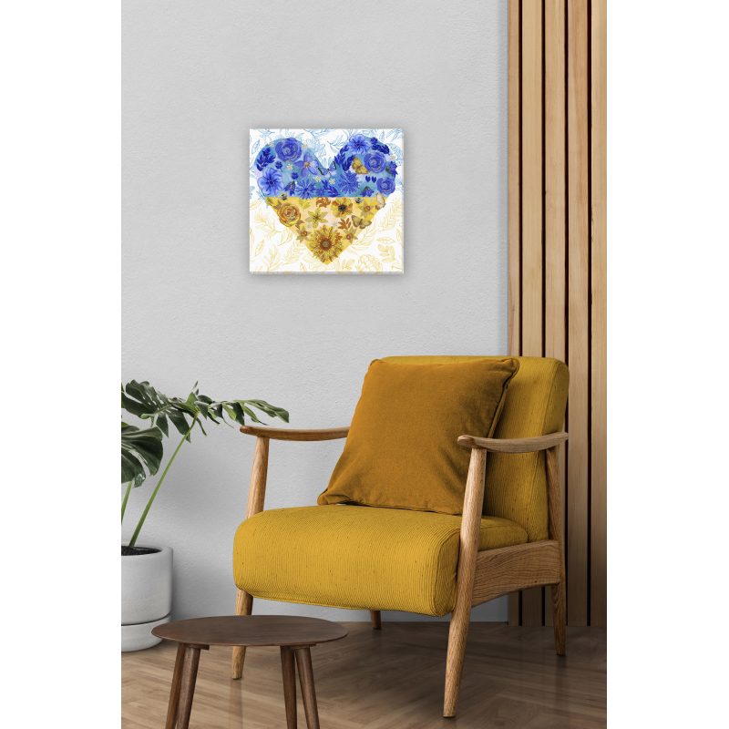 Bead Embroidery Kit on Art Canvas "Always in the heart"