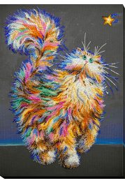 Bead Embroidery Kit on Art Canvas "I guess"
