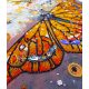 Bead Embroidery Kit on Art Canvas "Amber flight"