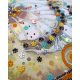 Bead Embroidery Kit on Art Canvas "Amber flight"