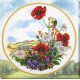 Bead Embroidery Kit on Art Canvas "Summer morning"