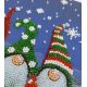 Bead Embroidery Kit on Art Canvas "The three dwarfs"