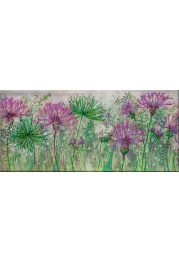 Bead Embroidery Kit on Art Canvas "Cornflowers in the field"