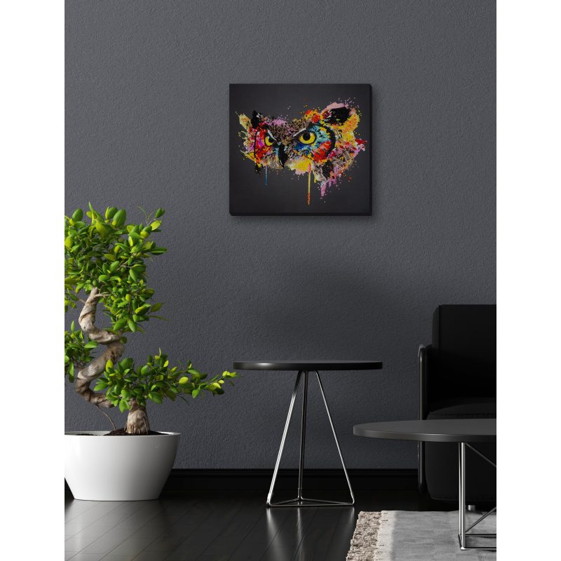 Bead Embroidery Kit on Art Canvas "Look of a predator"