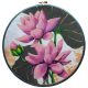 Bead Embroidery Kit on Art Canvas "Blooming lotus"