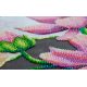 Bead Embroidery Kit on Art Canvas "Blooming lotus"